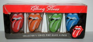 Rolling Stones Collector Series Glasses 4 Pack In The Box