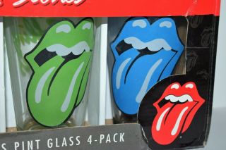 ROLLING STONES COLLECTOR SERIES GLASSES 4 PACK IN THE BOX 3