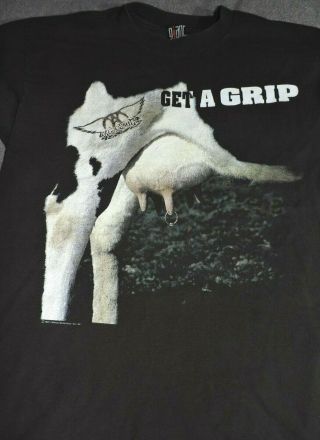 Aerosmith Get A Grip Tour T Shirt Xl 1993 Joe Perry Vintage Giant 90 