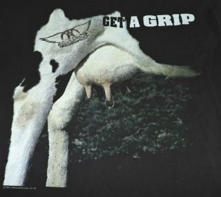AEROSMITH Get A Grip tour t shirt XL 1993 Joe Perry vintage Giant 90 ' s 2