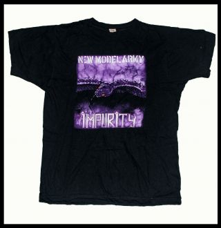 Model Army T Shirt.  Vintage.  1990 Impurity Tour,  Dates On Back.