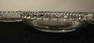 Set of 7 Vintage Imperial Clear Glass Candlewick Berry Bowls 5.  25 