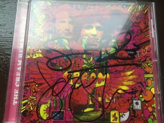 Cream Cd Disraeli Gears Signed By Ginger Baker And Jack Bruce 1997 Remasters