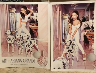 Set Of 2 Rare Ariana Grande Debut Fragrance Promo Posters
