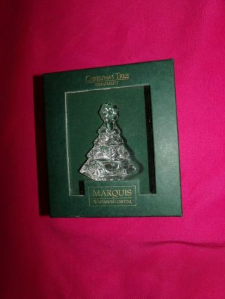 Waterford Crystal Marquis Tree Ornament Endearments Figural Christmas W/box.