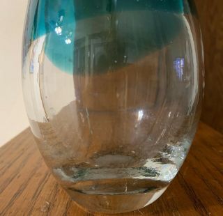 Vintage KOSTA BODA Swedish Art Glass Hand Blown Bottle Bud Vase Mid Century Era 2