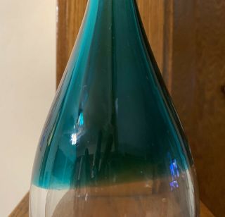 Vintage KOSTA BODA Swedish Art Glass Hand Blown Bottle Bud Vase Mid Century Era 3
