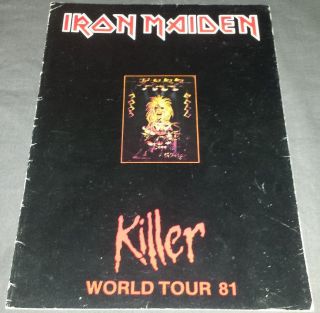 Iron Maiden:1981 Killers World Tour Book/program