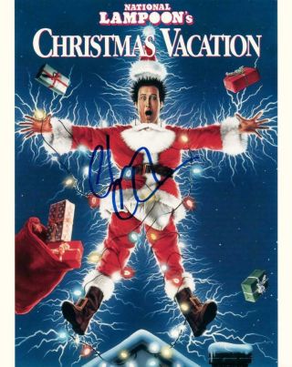 Chevy Chase Christmas Vacation Signed 8x10 Picture Photo Autographed With