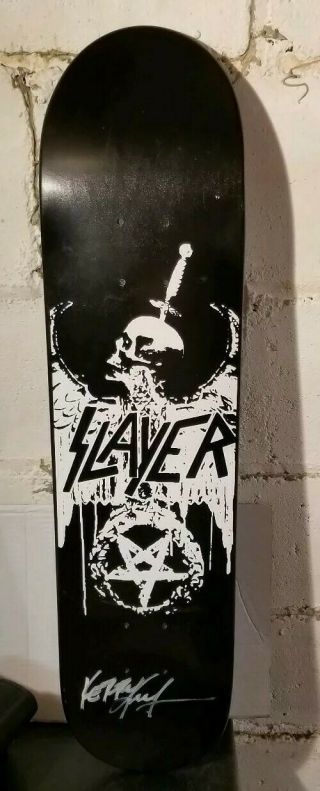 Slayer Kerry King Autographed Skate Deck