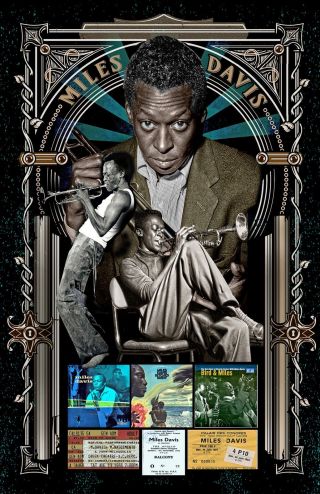 Miles Davis - Fan Poster 11x17 " - Vivid Colors