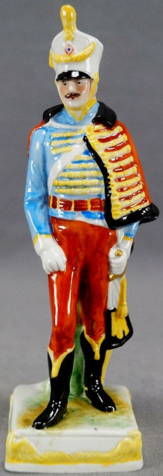 Scheibe Alsbach Hand Painted Blue & Red Napoleonic Soldier Figurine C 1925 - 72