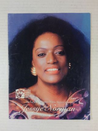 Jessye Norman - 1996 - Concert Program - La Jolla Chamber Music Society