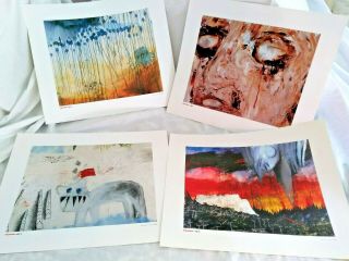 All 4 Prints - Stanley Donwood Radiohead Lithographs From 2000 Kid A Promo Only