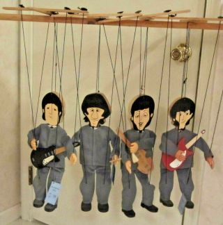 Vtg 60s Puppet Marionette Beatles George Paul Ringo John Hand Crafted By Joan