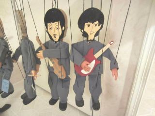 Vtg 60s Puppet Marionette BEATLES George Paul Ringo John Hand crafted by Joan 3