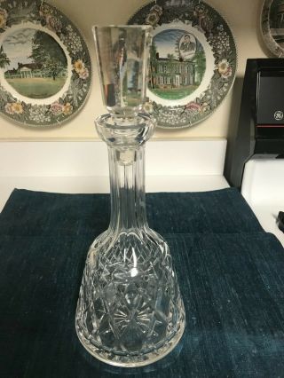 12 3/4 " Waterford Kinsale Cut Crystal Decanter W/stopper