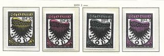 Egean Islands/rodi Stamps 1933 Mi 133 - 136 Mlh Vf Airmail