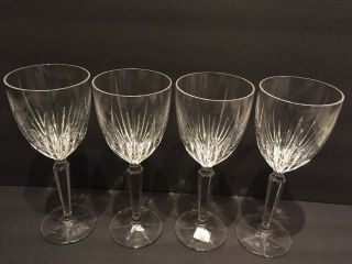 Mikasa Icicles 8 1/4 " Crystal Goblets Set Of 4