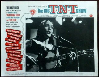 Joan Baez The Big Tnt Show 1966 Movie Lobby Card 60s Folk Rock