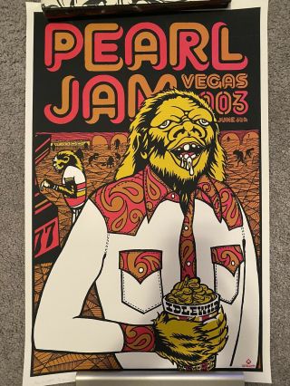 Pearl Jam Tour Poter Las Vegas 06 - 06 - 2003