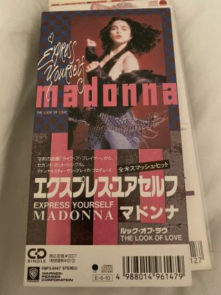 Madonna Express Yourself Japan 3” Cd Single Unsnapped