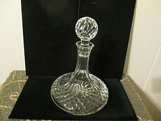Waterford Crystal Ships Decanter Stopper Lismore Ireland Signed