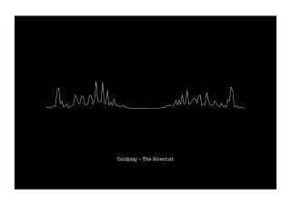 Coldplay – The Scientist - Heartbeat Sound Wave Art Print