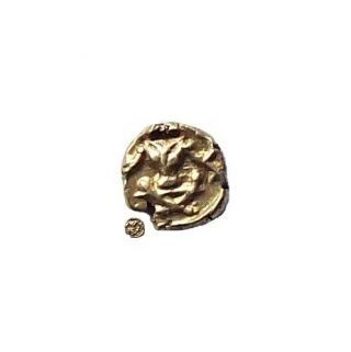 India Mysore Fanam Gold Coin Shah Alam Ii 1799 - 1810 Cat № Km C - 212 Vf