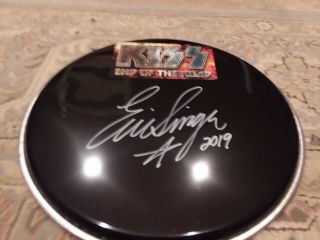Kiss End Of The Road Eric Singer Signed/aurographed Drumhead