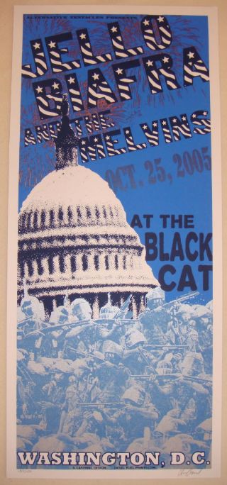 2005 Jello Biafra & Melvins - Dc Silkscreen Concert Poster By Cardinal Design