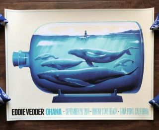 Eddie Vedder Ohana Festival 2019 Justin Erickson Art Official Concert Poster Se