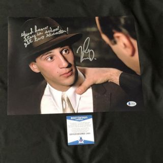 Lillo Brancato Bronx Tale Signed " Get Two Educations " 11x14 Photo Bas L9511