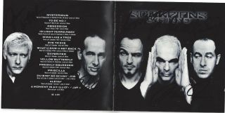 Signed Scorpions Cd All 5 Band Members Meine Schenker Jabs Autographed 1999 Auto