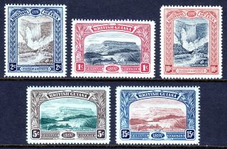 British Guiana — Scott 152 - 156 (sg 216 - 221) — 1897 Jubilee Set — Mh — Scv $162