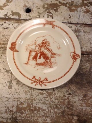 Vintage Sky Ranch 9 " Plate Made In U.  S.  A.  Hard To Find
