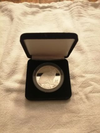 1990 Isle Of Man - York Alley Cat - 1 Oz.  999 Silver Proof Coin