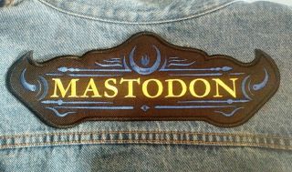 Mastodon Embroidered Back Patch Iron - On Or Sew - Onusa Seller Fast Delivery