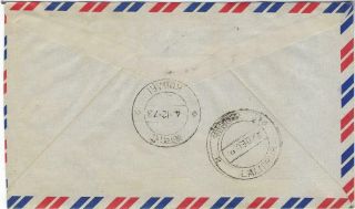 China PRC Tibet 1973 registered Nielamu to Nepal airmail cover 2