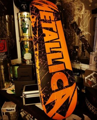 Metallica Logo Skateboard - Rare Collectible Deck