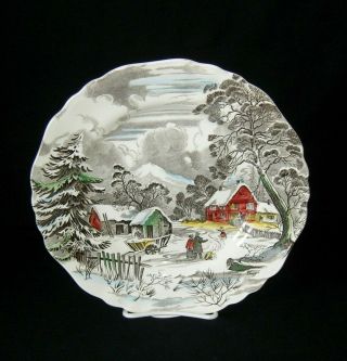 J & G Meakin England English Staffordshire Welcome Home Dinner Plate 9 3/4 "