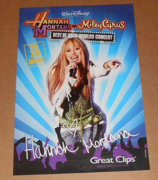 Hannah Montana Best Of Both Worlds Poster 2 - Sided 13x19