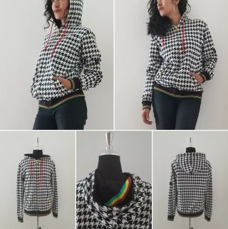 No Doubt - Concert Kingston Houndstooth Hoodie - 2001 Concert Series - Small