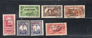 Alaouites Syria Sar Stamps Canceled & Hinged Lot 6835