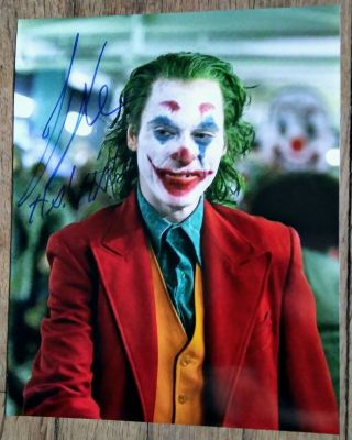 Joaquin Phoenix " Autographed Hand Signed " Joker 8x10 Photo