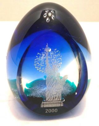 VTG Caithness Paperweight Millennium Liberty by Colin Terris 79/350 2