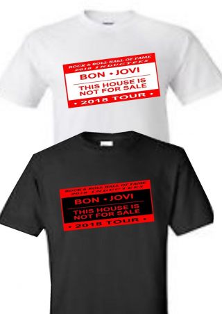 Bon Jovi This House Is Not Tour 2018 Unisex T - Shirt S - Xxxl Rock