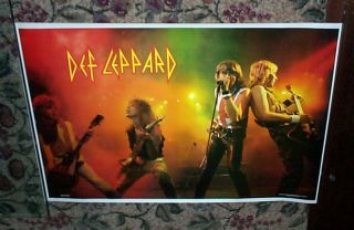 Def Leppard 1983 Stage Vintage Poster