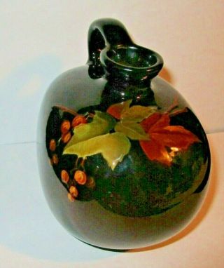 Early 1900 Louwelsa A Weller Hand - Painted Art Pottery Jug 379 Berries 2
