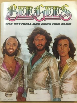 Bee Gees 1979 Official Fan Club Packet/folder With Inserts